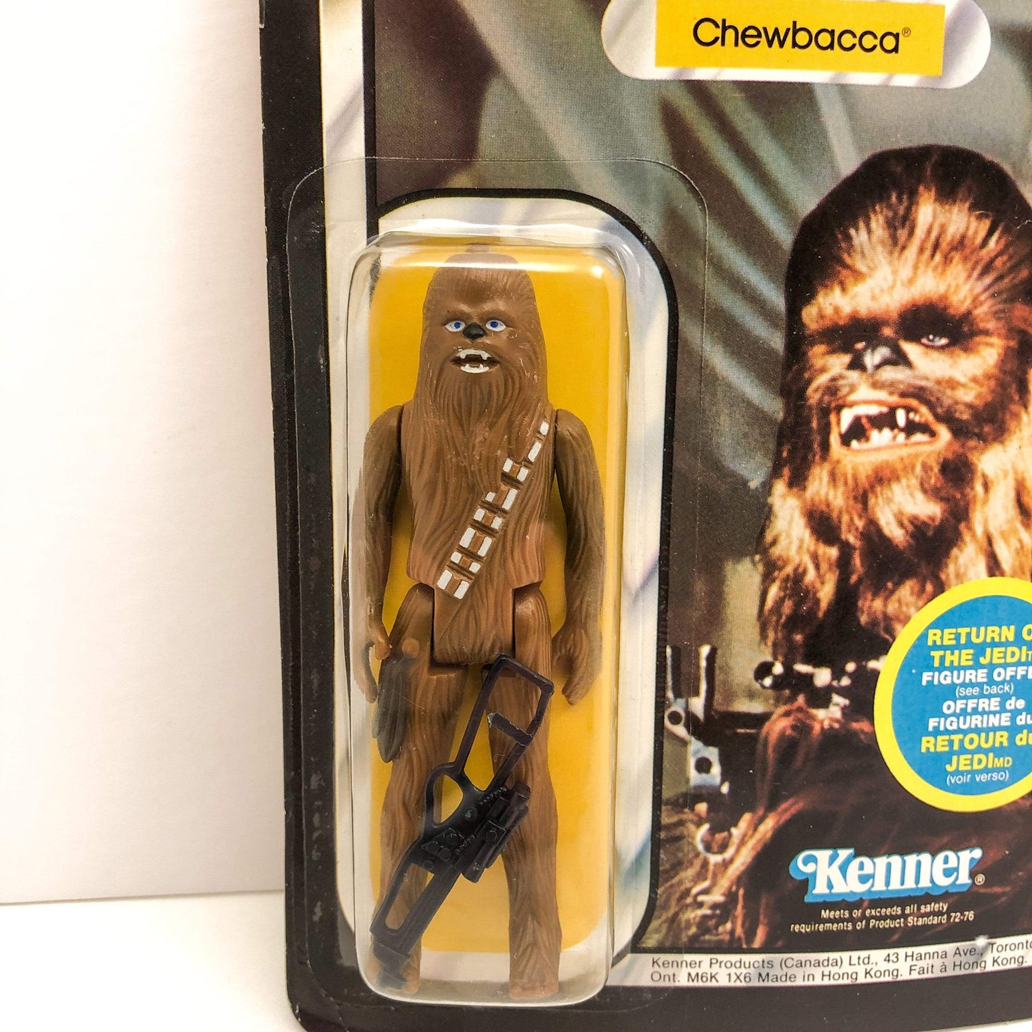 Chewbacca ROTJ 65 Back Kenner Canada - Mint on Card