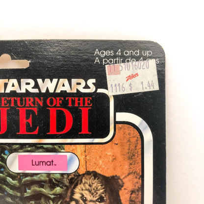 Lumat ROTJ 77 Back Kenner Canada Offerless- Mint on Card