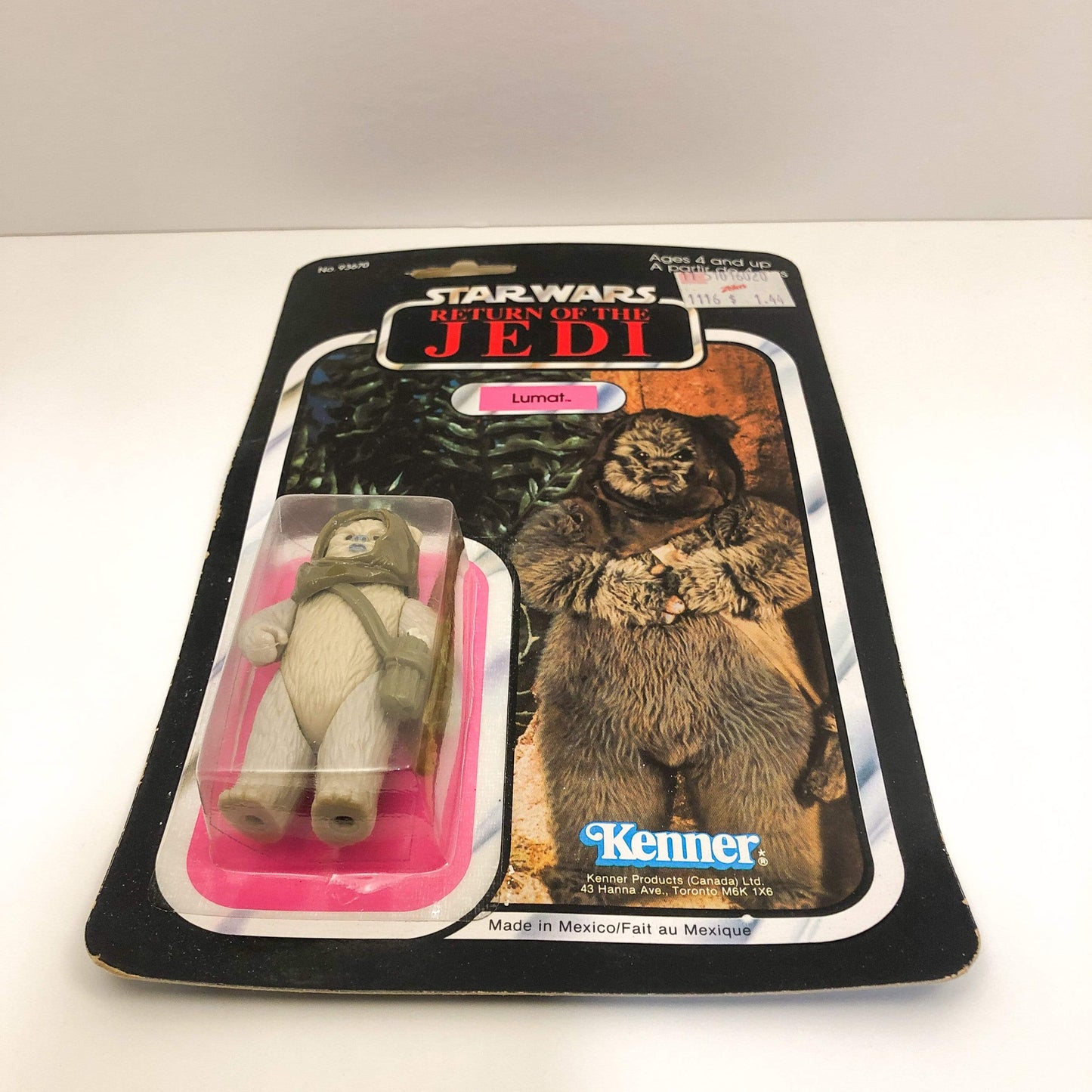 Lumat ROTJ 77 Back Kenner Canada Offerless- Mint on Card