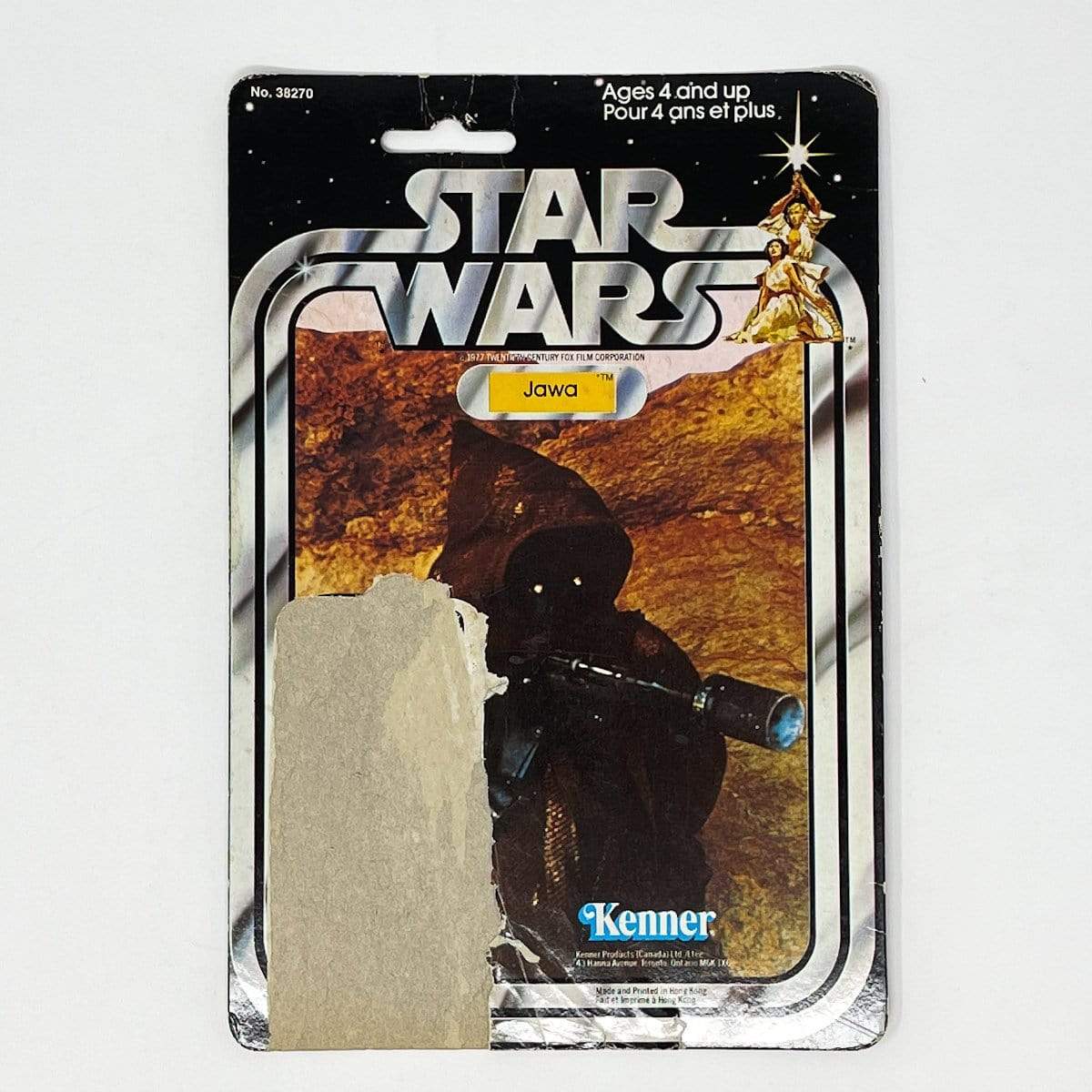 Vintage Kenner Star Wars Cardback Jawa Canadian Star Wars Cardback (20-back)