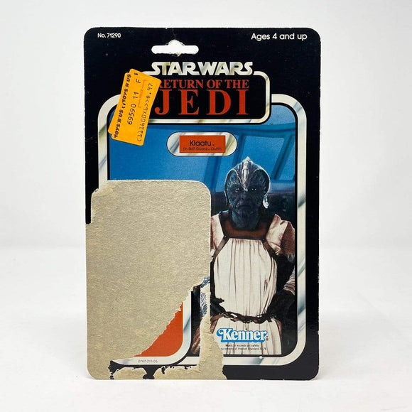 Vintage Kenner Star Wars Cardback Klaatu Skiff Guard ROTJ Cardback (77-back)