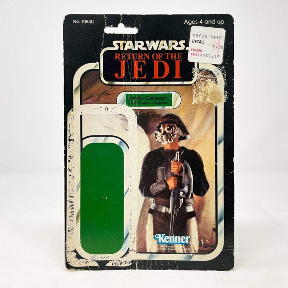 Vintage Kenner Star Wars Cardback Lando Calrissian Skiff Disguise ROTJ Cardback (65-back)