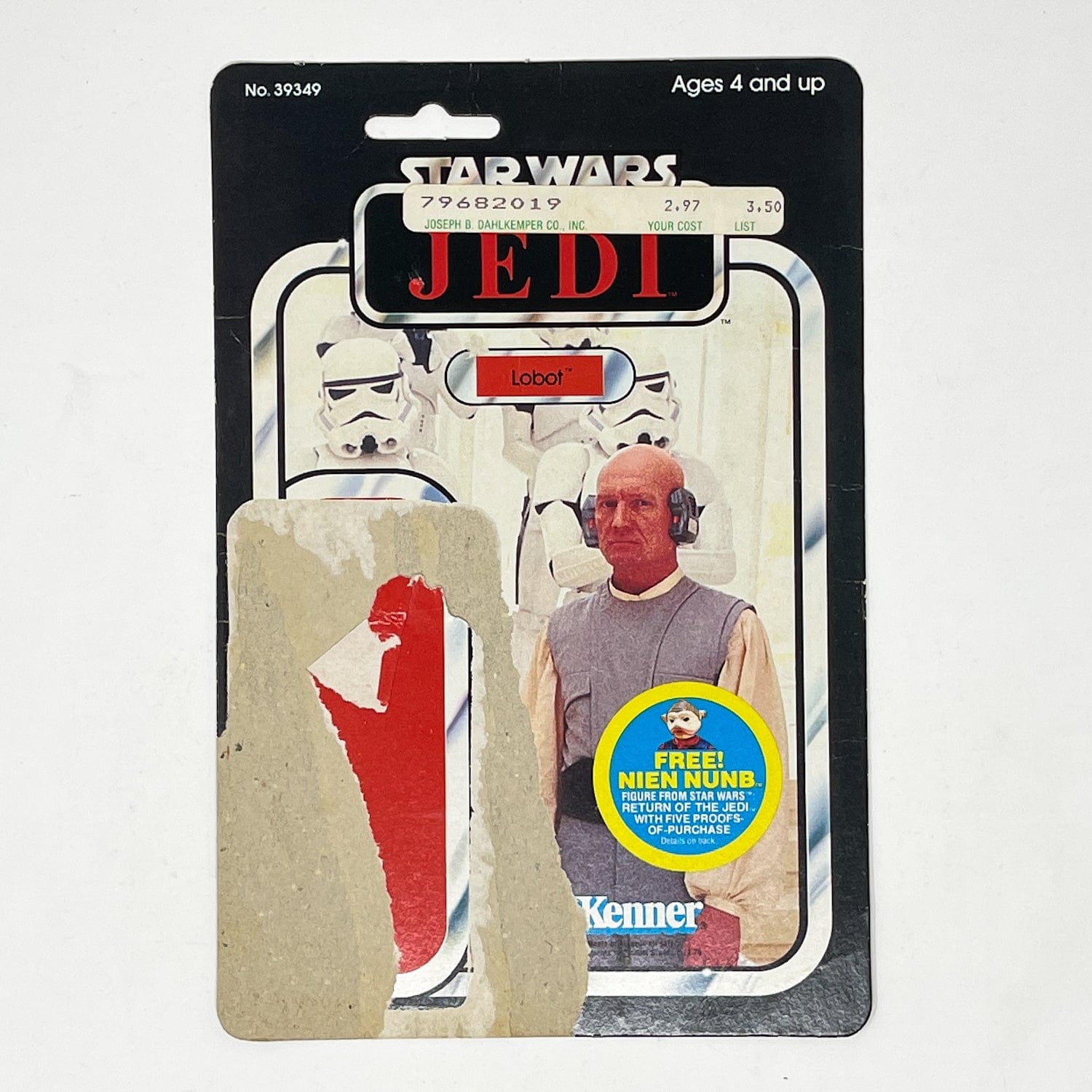 Vintage Kenner Star Wars Cardback Lobot ROTJ Cardback (48-back)