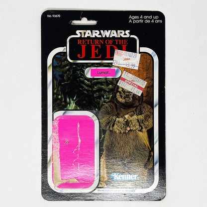 Vintage Kenner Star Wars Cardback Lumat Canadian ROTJ Cardback (77-back)