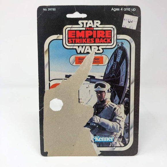 Vintage Kenner Star Wars Cardback Rebel Soldier ESB Cardback (31-back) - cut pop