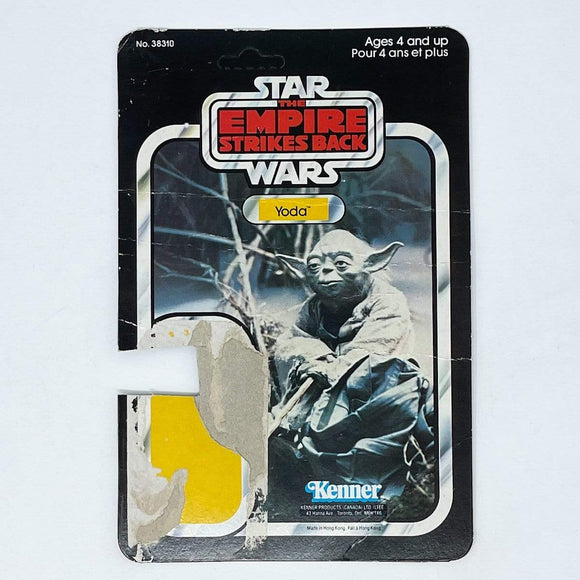 Vintage Kenner Star Wars Cardback Yoda Canadian ESB Cardback (31-back)