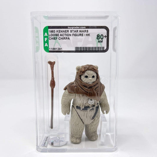 Vintage Kenner Star Wars LC Chief Chirpa Loose Complete - Graded AFA 80+