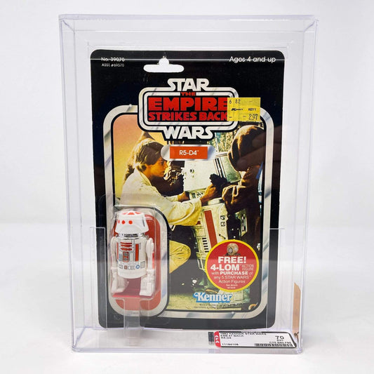 Vintage Kenner Star Wars MOC R5-D4 ESB 47-back  - MOC AFA 70