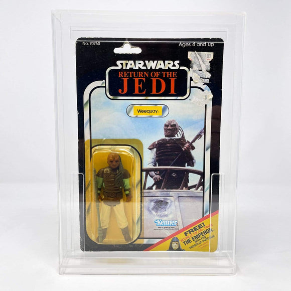 Vintage Kenner Star Wars MOC Weequay ROTJ 65C-back  - Mint on Card