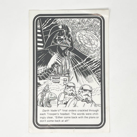 Vintage Kenner Star Wars Paper ESB Imperial Troop Transporter Comic Insert