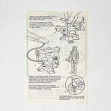 Vintage Kenner Star Wars Paper ESB & ROTJ Vehicle Maintenance Energizer Mini-Rig Instructions