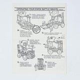 Vintage Kenner Star Wars Paper Ewok Battle Wagon Vehicle Instructions