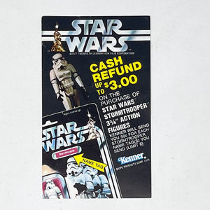 Vintage Kenner Star Wars Paper Kenner Stormtrooper Cash Refund Insert (1979)
