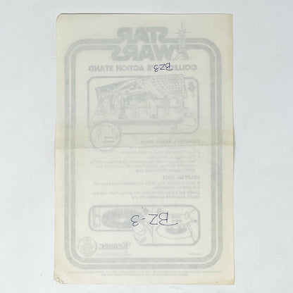 Vintage Kenner Star Wars Paper Mail-Away Collector's Action Stand Instructions
