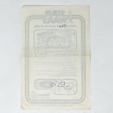 Vintage Kenner Star Wars Paper Mail-Away Collector's Action Stand Instructions