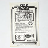 Vintage Kenner Star Wars Paper Mail-Away Collector's Action Stand Instructions