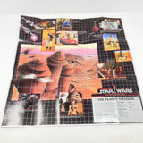 Vintage Kenner Star Wars Paper POTF Planetary Map - Tatooine (1984)