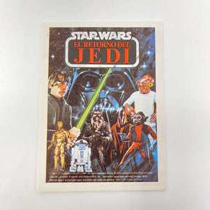 Vintage Kenner Star Wars Paper Return of the Jedi PBP Spain Mini-Catalog (1984)