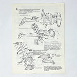 Vintage Kenner Star Wars Paper ROTJ B-Wing Fighter Instructions - Kenner Canada