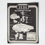 Vintage Kenner Star Wars Paper ROTJ Millenium Falcon Instructions