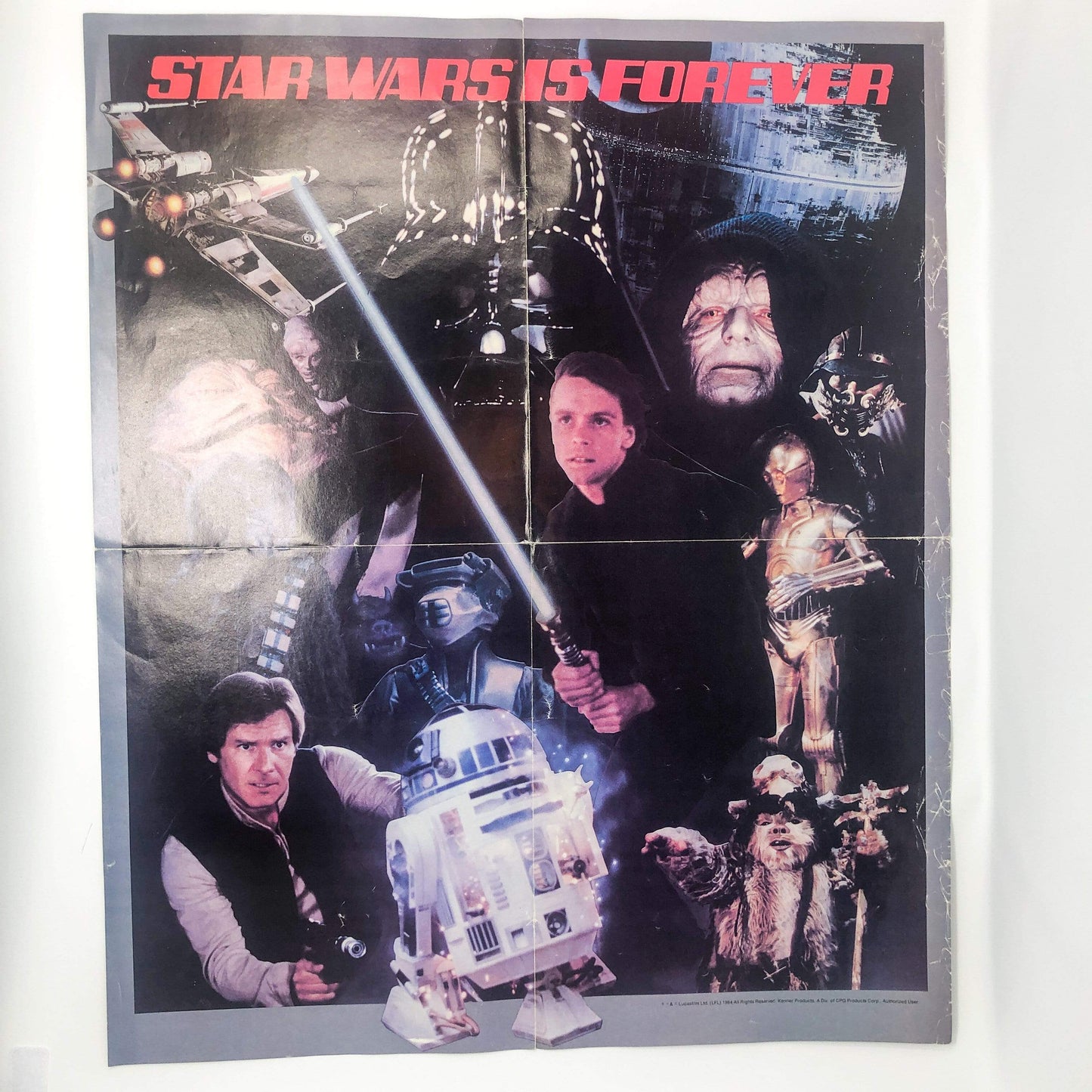 ROTJ Star Wars Is Forever Action Figure Poster (1984)