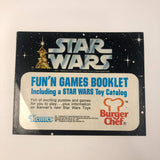 Star Wars Burger Chef Kenner Fun Book Mini-Catalog Insert (1978)