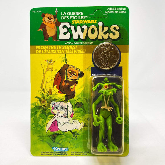 Vintage Kenner Star Wars Toy Ewoks Dulok Shaman - Mint on Card Canadian
