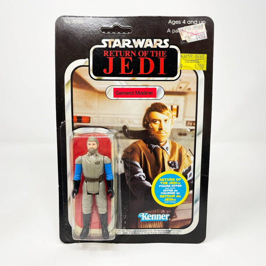 Vintage Kenner Star Wars Toy General Madine Canadian ROTJ 65A Back - Mint on Card