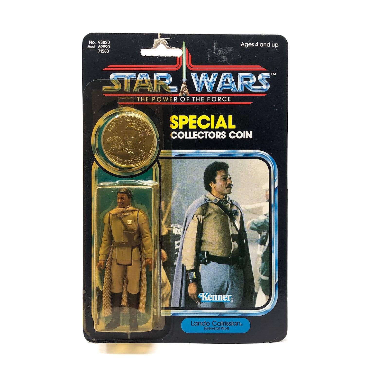 Vintage Star Wars Lando General POTF - MOC Mint on Card Kenner