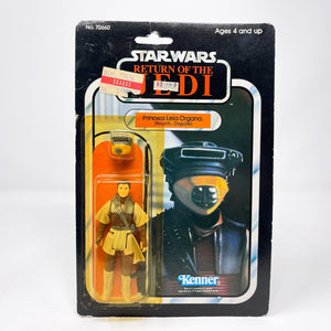 Vintage Kenner Star Wars Toy Leia Boushh Disguise 77A Back - Mint on Card