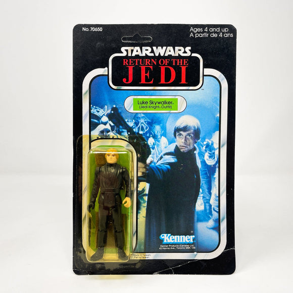 Vintage Kenner Star Wars Toy Luke Jedi Canadian 77-Back - Mint on Card