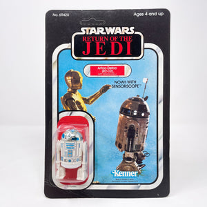 Vintage Kenner Star Wars Toy R2-D2 Sensorscope ROTJ 65B - Mint on Card