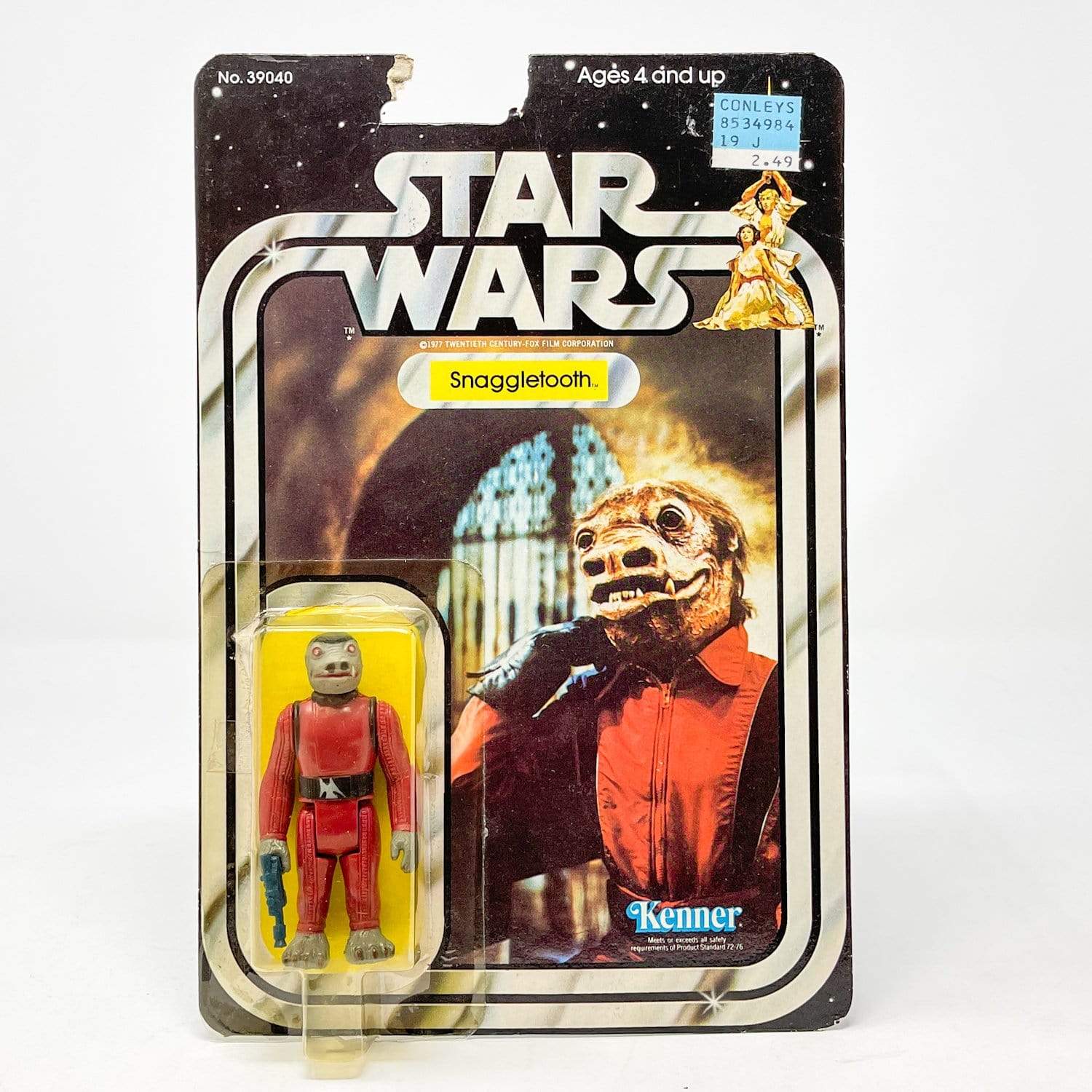 Vintage Kenner Star Wars Toy Snaggletooth 21-back - Mint on Card (cut bubble)