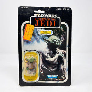 Vintage Kenner Star Wars Toy Yoda (Brown Snake) Kenner ROTJ 77-back - MOC