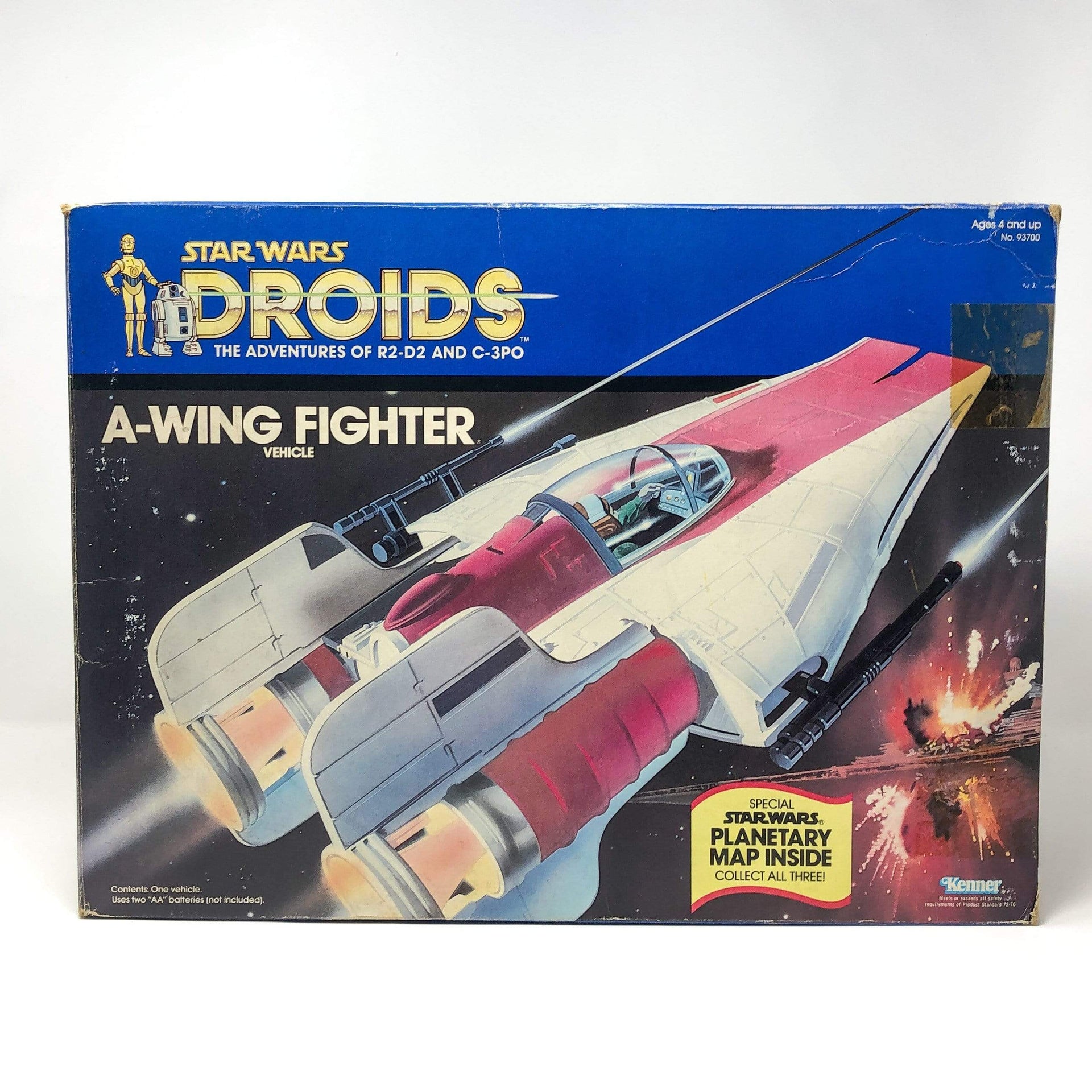 Vintage A-Wing Kenner in BOX Unused Contents Droids Star Wars 