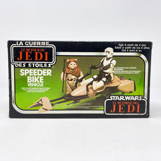 Vintage Kenner Star Wars Vehicle ROTJ Speeder Bike - Tri-Logo Box SEALED