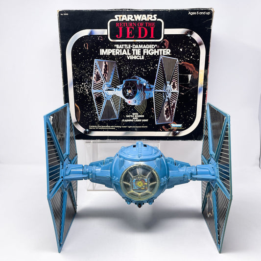 Vintage Kenner Star Wars Vehicle TIE Fighter w/ Battle Damage - Complete in Box