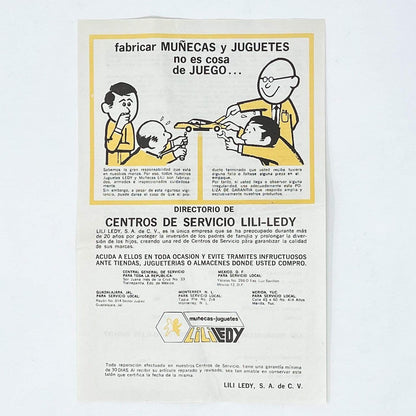 Vintage Lily Ledy Star Wars Paper Lily Ledy Warranty Paper Insert (1983)