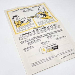 Vintage Lily Ledy Star Wars Paper Lily Ledy Warranty Paper Insert (1983)
