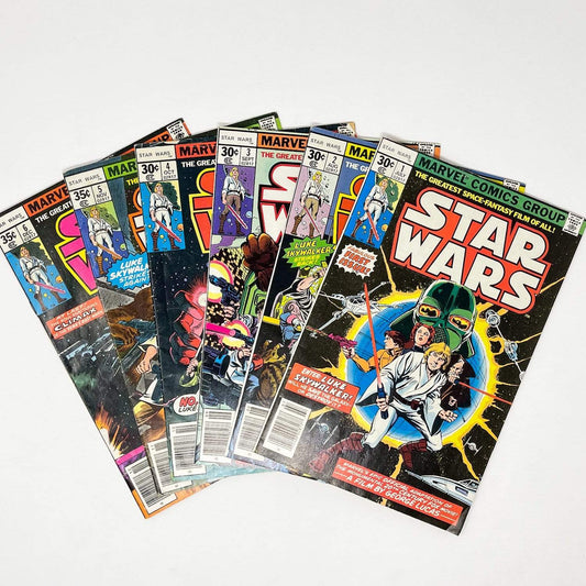 Vintage Marvel Star Wars Non-Toy Marvel Star Wars Comics #1 to #6 - Movie Adaptation (1977)