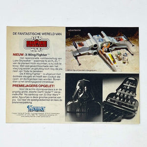 Vintage Meccano Star Wars Ads Clipper X-Wing Print Ad - Belgium (1981)