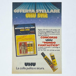 Vintage Meccano Star Wars Ads Harbert UHU Promo Print Ad - Italy (1985)