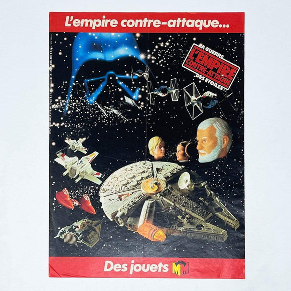 Vintage Meccano Star Wars Ads Meccano ESB Floating Heads Print Ad - France (1980)