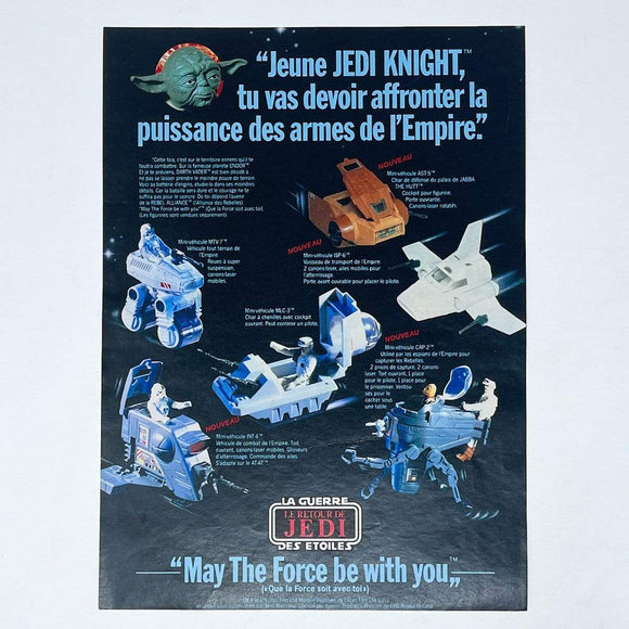 Vintage Meccano Star Wars Ads Meccano ROTJ Mini-Rigs Print Ad - France (1983)