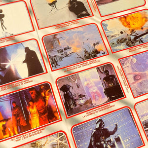 Vintage O-Pee-Chee Star Wars Trading Cards O-Pee-Chee Empire Strikes Back Series 1 - Uncut Sheet
