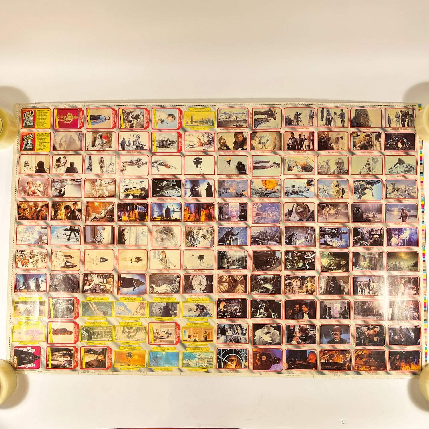 Vintage O-Pee-Chee Star Wars Trading Cards O-Pee-Chee Empire Strikes Back Series 1 - Uncut Sheet