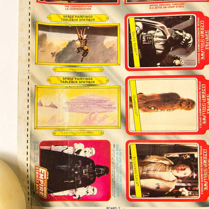 Vintage O-Pee-Chee Star Wars Trading Cards O-Pee-Chee Empire Strikes Back Series 1 - Uncut Sheet