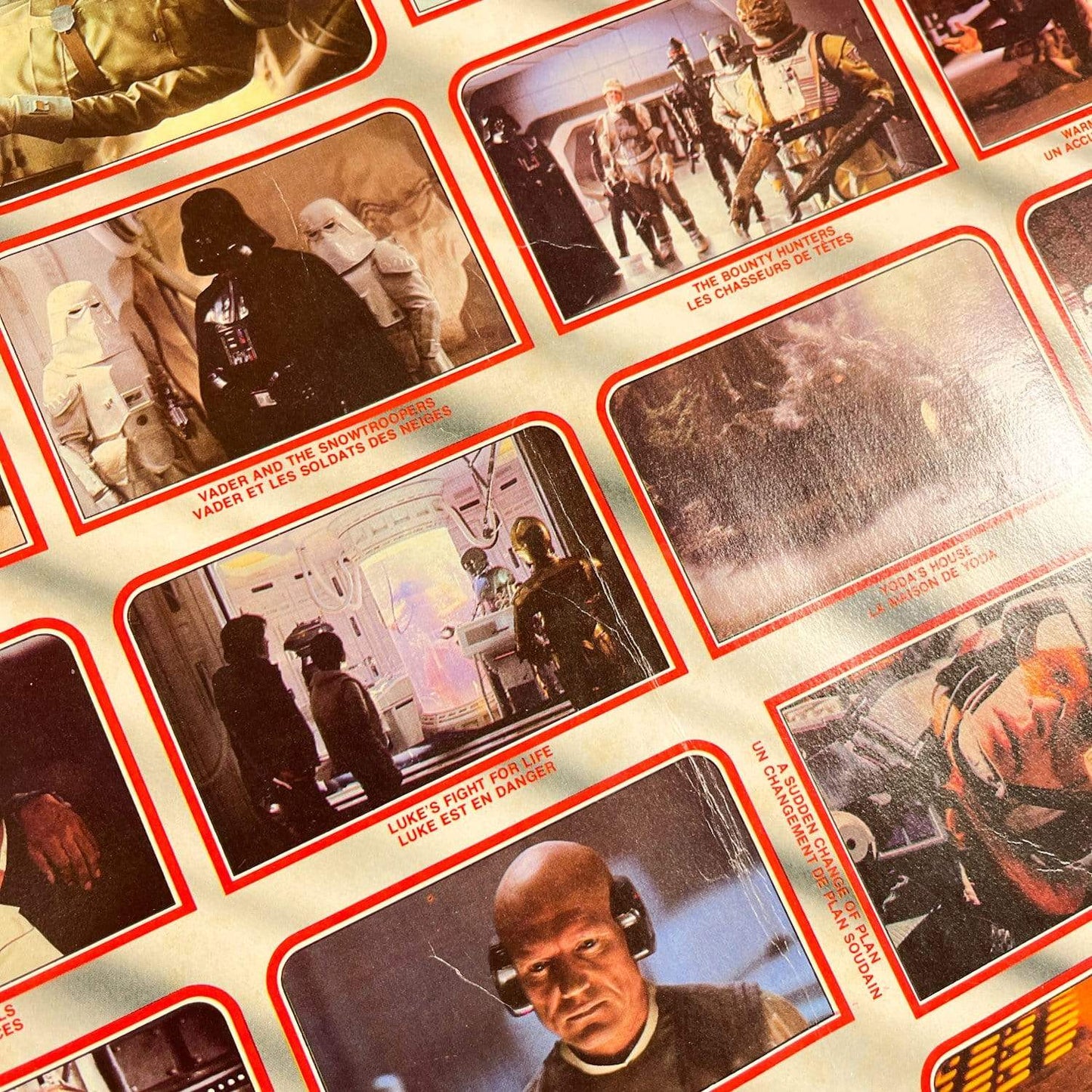 Vintage O-Pee-Chee Star Wars Trading Cards O-Pee-Chee Empire Strikes Back Series 1 - Uncut Sheet