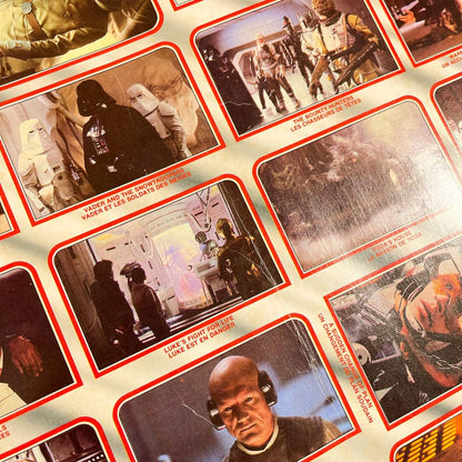 Vintage O-Pee-Chee Star Wars Trading Cards O-Pee-Chee Empire Strikes Back Series 1 - Uncut Sheet