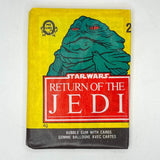 Vintage O-Pee-Chee Star Wars Trading Cards OPC Return of the Jedi Series 1 Sealed Pack - Jabba